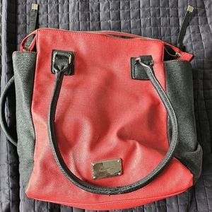 Nine West red purse/tote